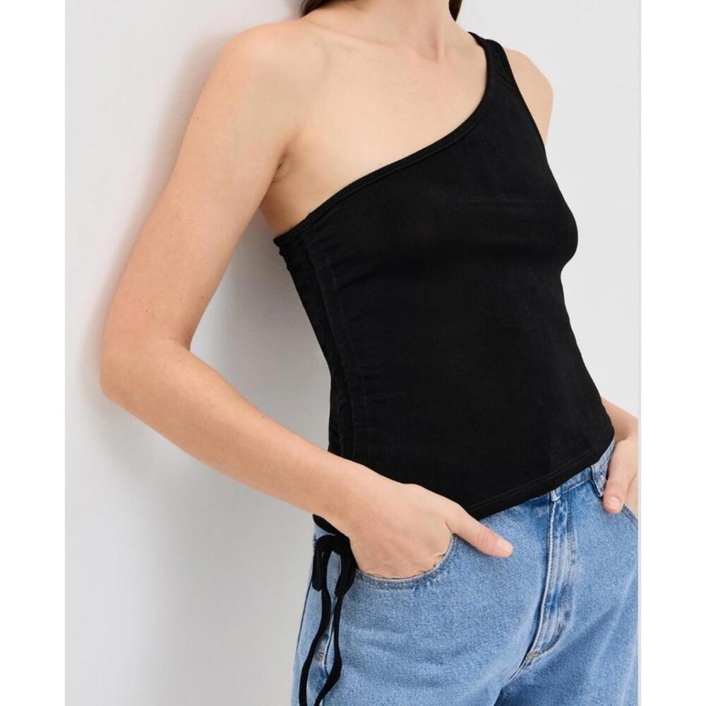 Abrand Jeans Diva Ine Shoulder Top Asymmetrical